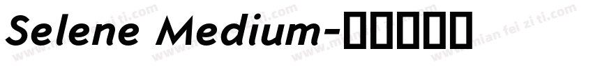 Selene Medium字体转换
